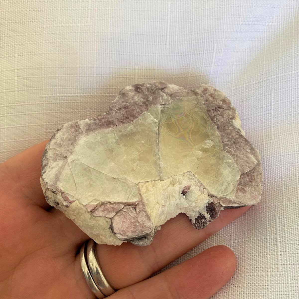 Lepidolite Natural Bi-Colour Piece