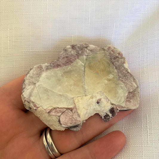 Lepidolite Natural Bi-Colour Piece