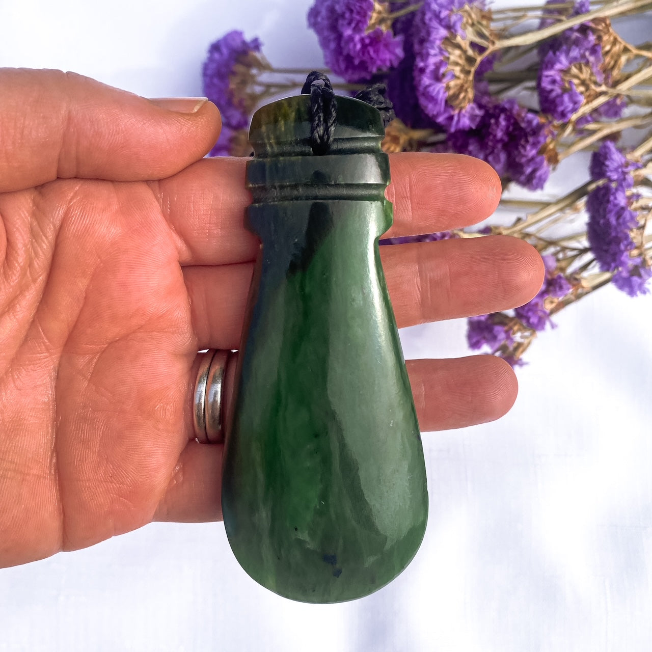 New Zealand Greenstone Mere Pendant 90mm