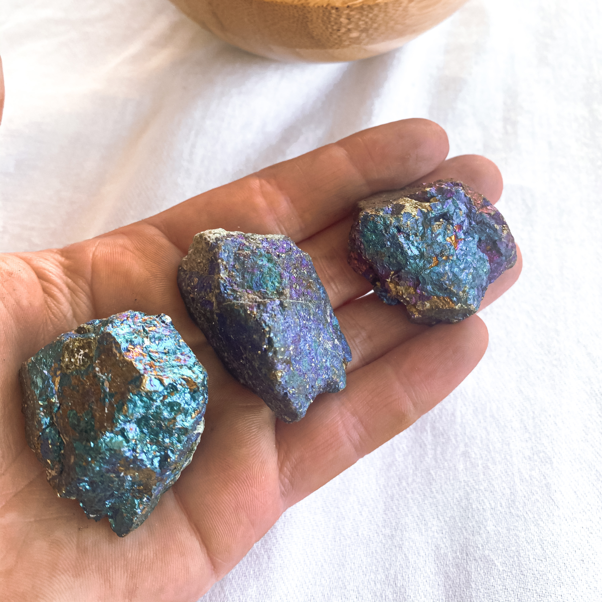 Peacock Ore Pieces  Medium