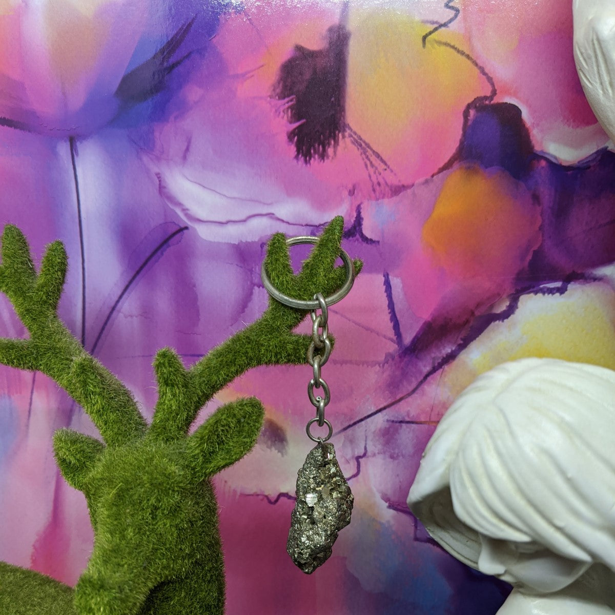 Pyrite Cluster Key Chain.