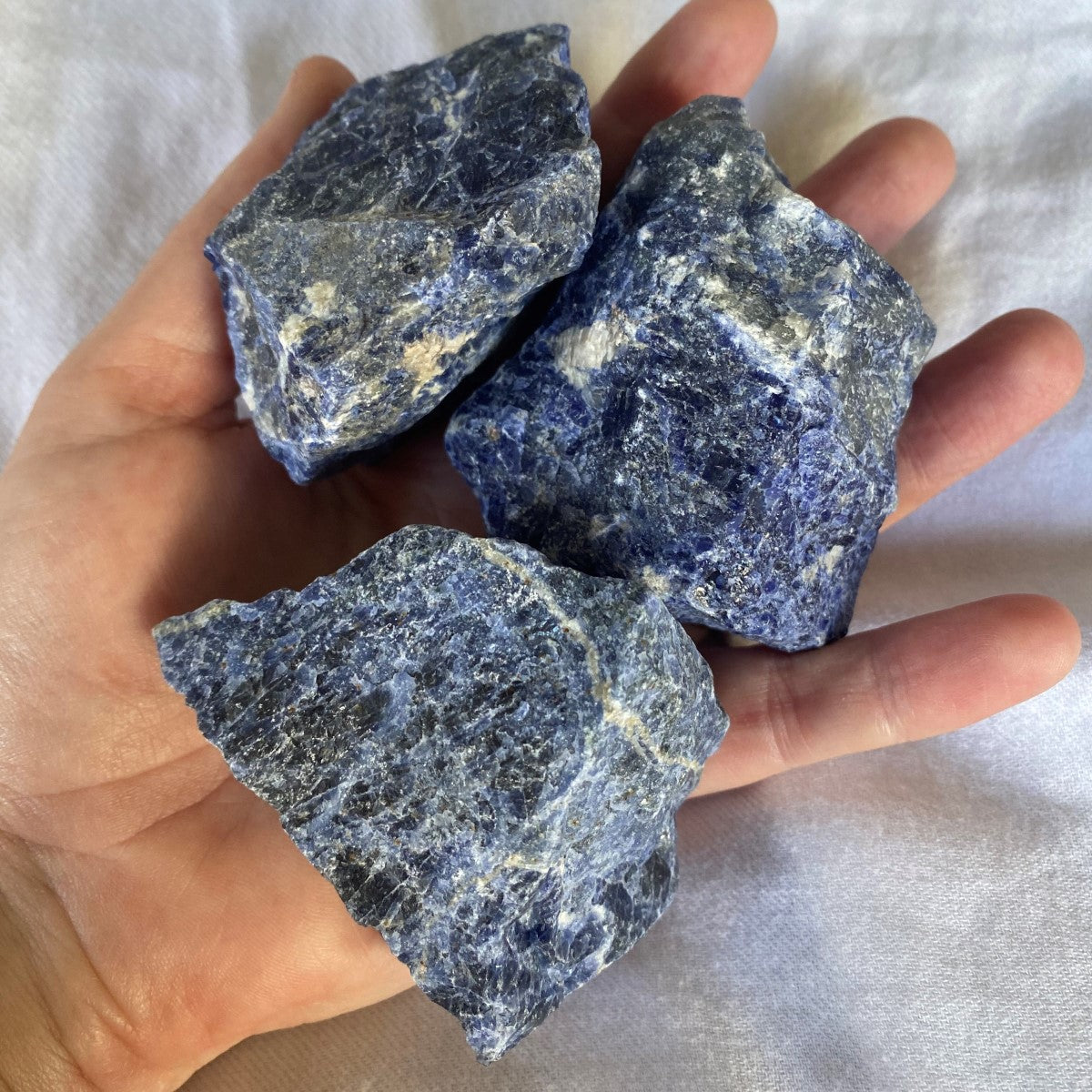 Raw Sodalite Chunks.
