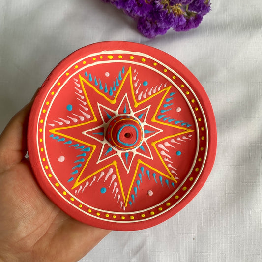 Red Clay Incense Holder