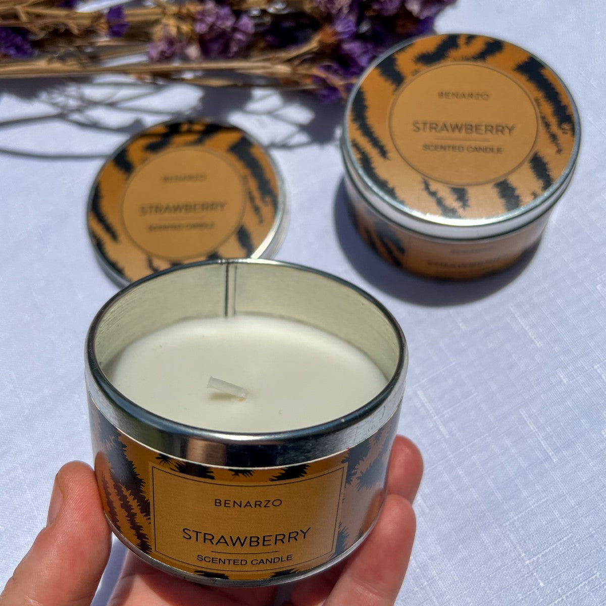 Strawberry Scented Candle 65g