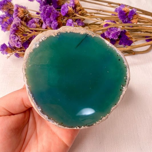 Teal Agate Slice
