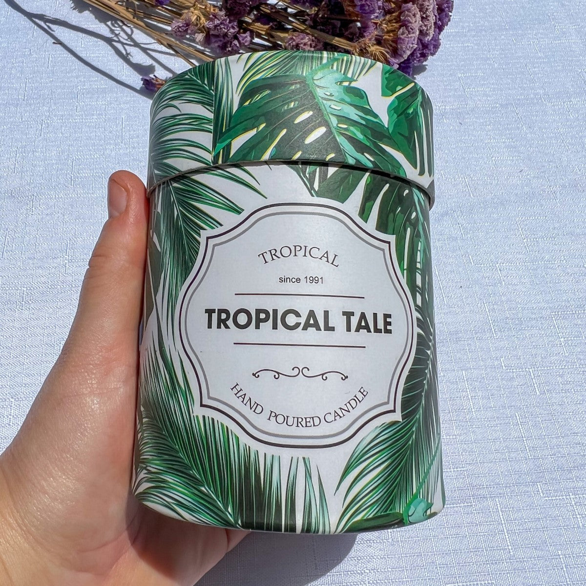 Tropical Tale Hand Poured Scented Candle 11cm
