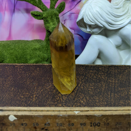 Yellow Fluorite Point.