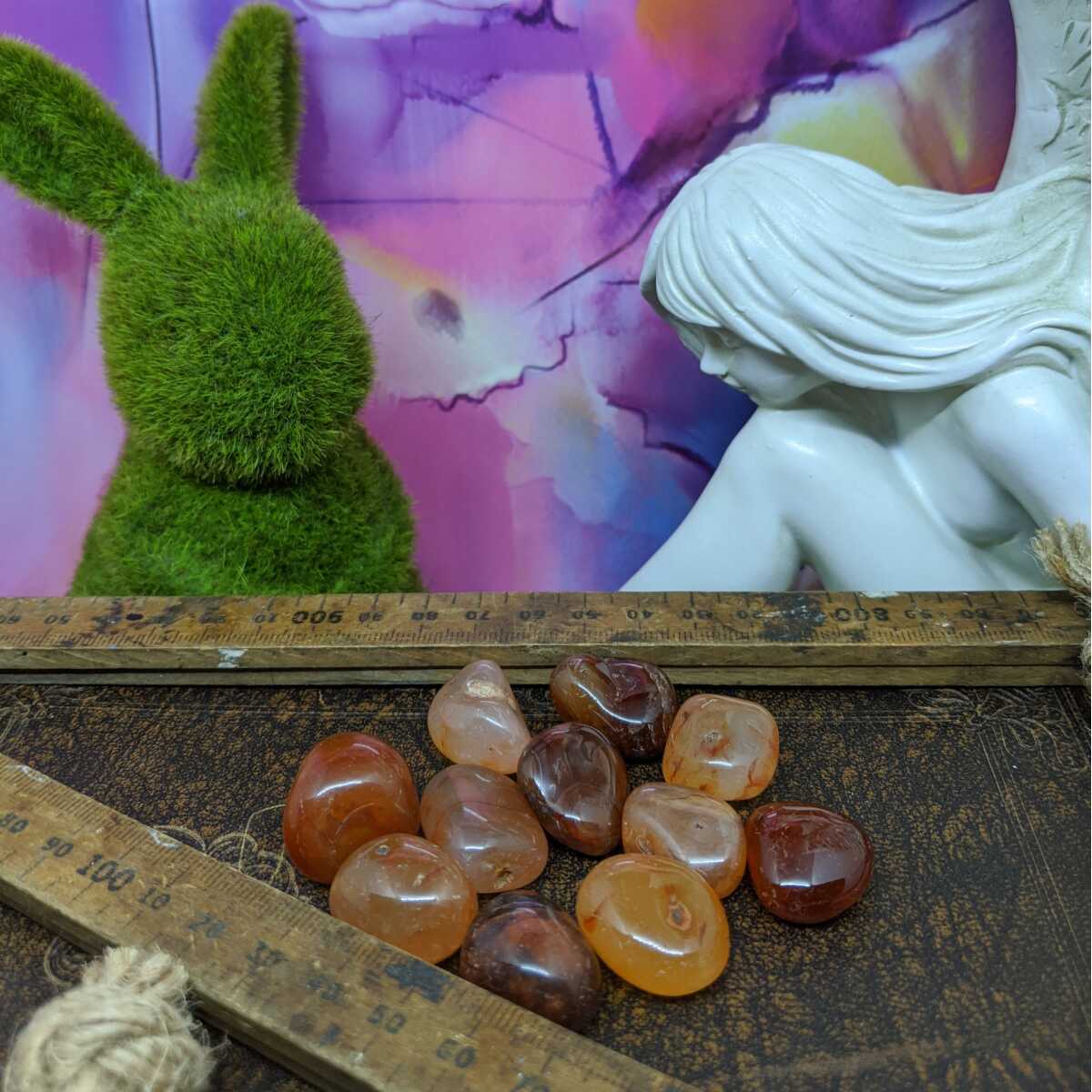 Carnelian Tumbled Stones.