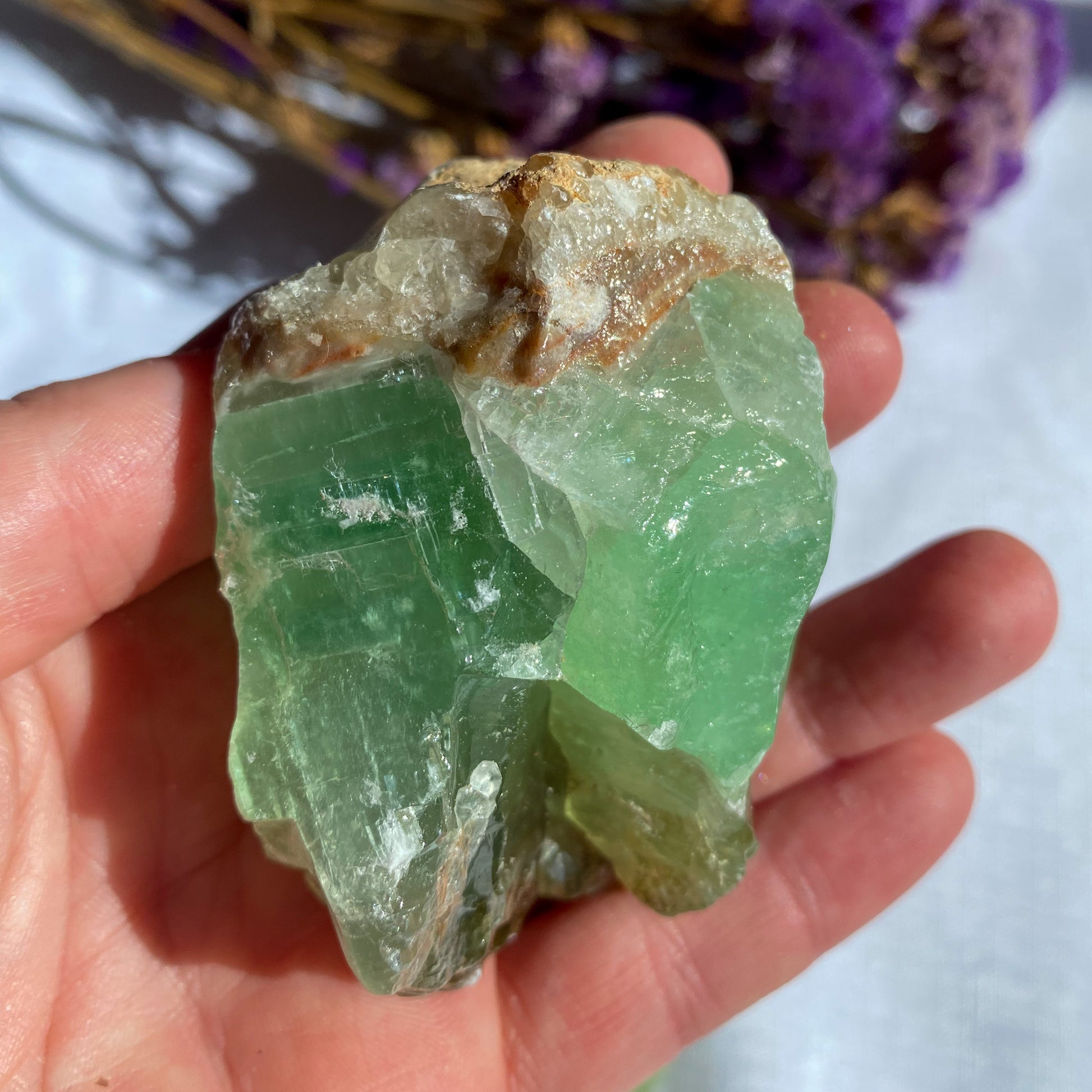 green Calcite Roughs  Medium