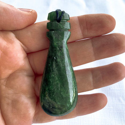 New Zealand Greenstone Mere Pendant 65mm