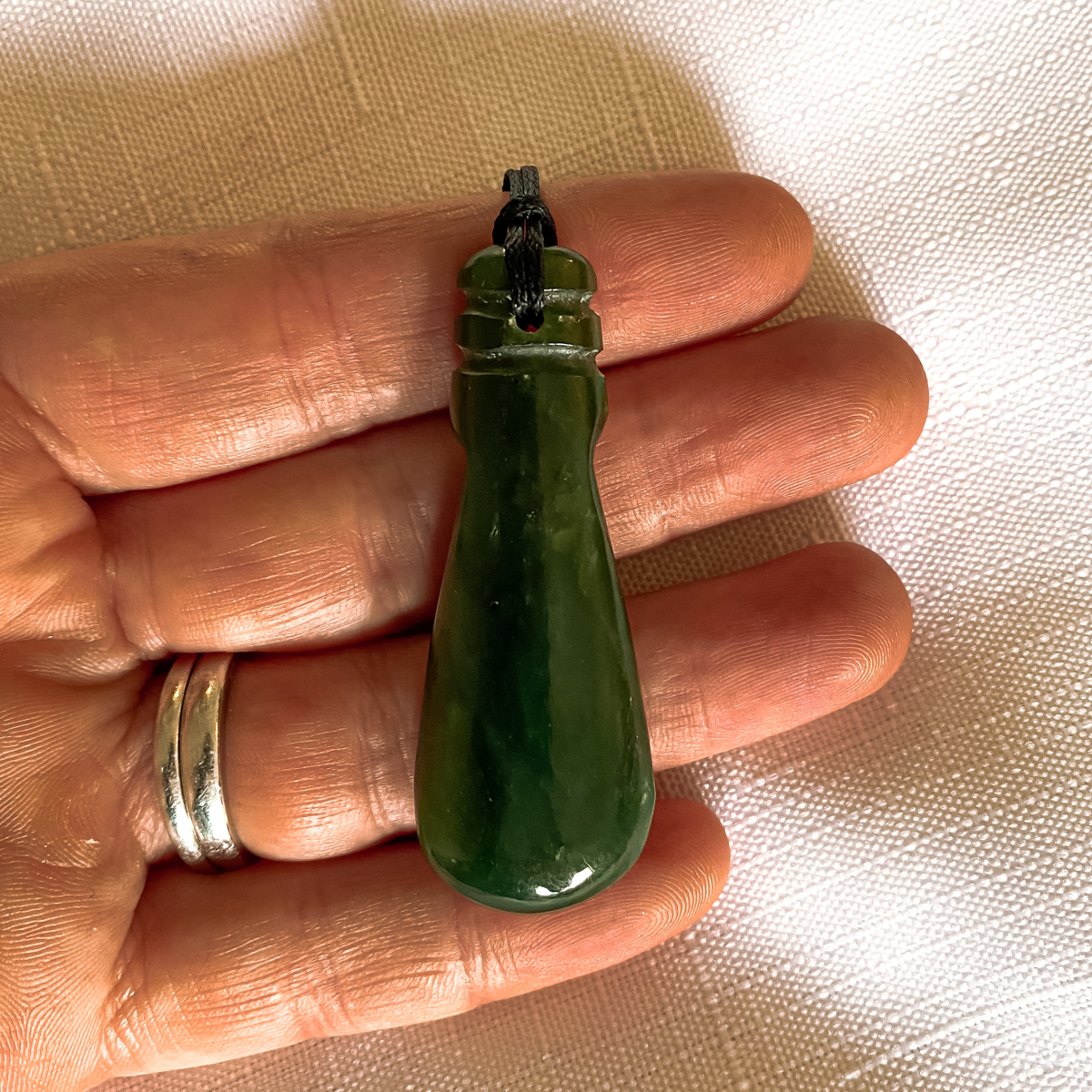 New Zealand Greenstone Mere Pendant 50mm