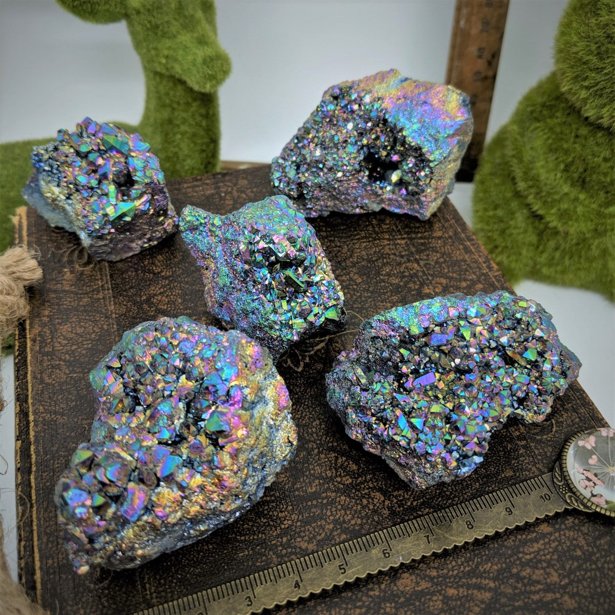 Rainbow Titanium Aura Quartz - Small.