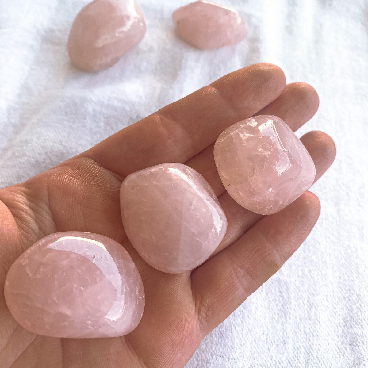 Rose Quartz Tumble Stones | The Love Stone